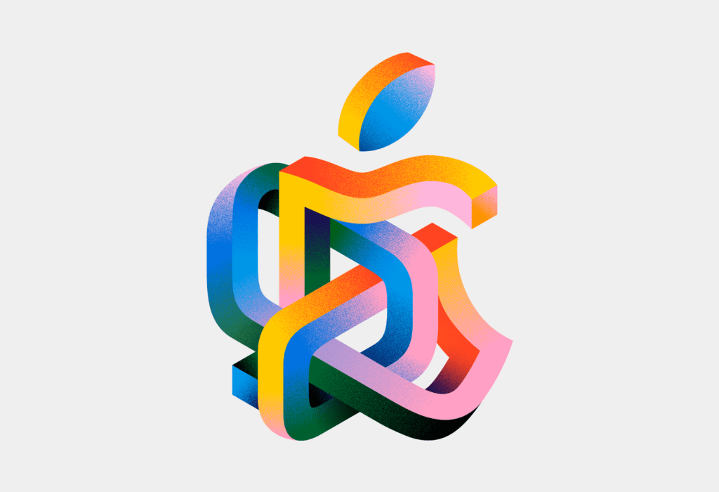 Interior de la Apple Store de Osaka con clientes explorando productos Apple como iPhone y MacBook