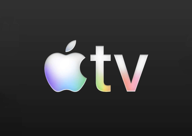 Logo de Apple TV con fondo negro.